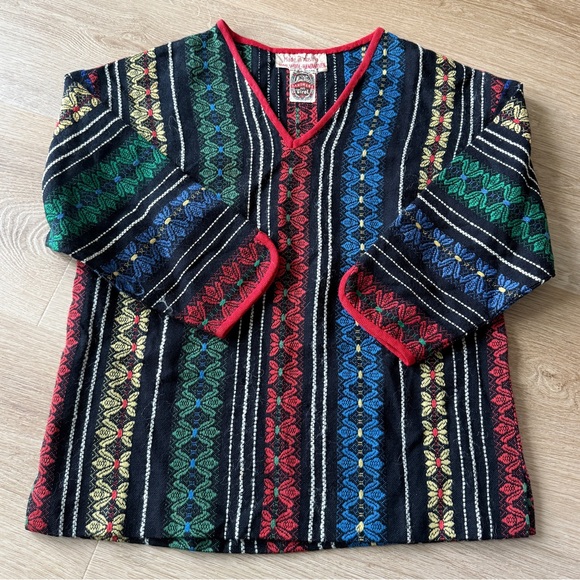 Vintage 50’s Mimi Weiss Nordic Handwoven 100% Wool Unisex Top Blouse - Picture 8 of 8